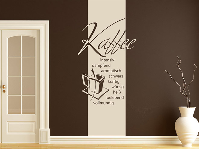 Wandtattoo Banner Kaffeesorten Wandbanner Wandtattoo De