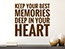 Wandtattoo Keep your best memories