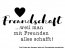 Wandtattoo Freundschaft mit Herz Motivansicht