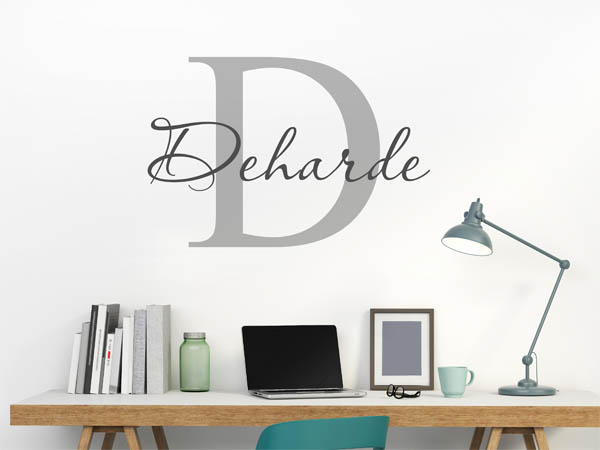 Wandtattoo Deharde Nachname