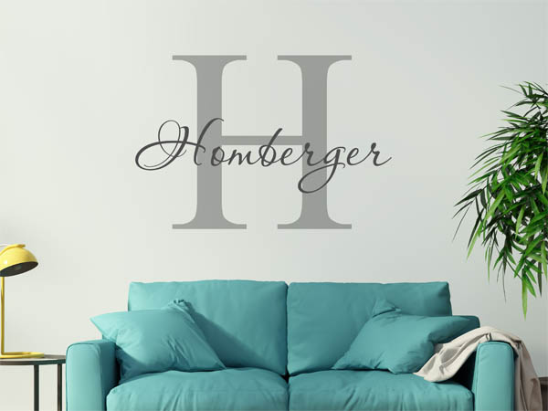 Wandtattoo Homberger Nachname