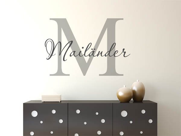 Wandtattoo Mailänder Nachname