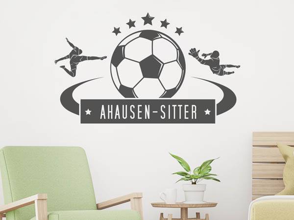 Wandtattoo Ahausen-Sitter Fußball