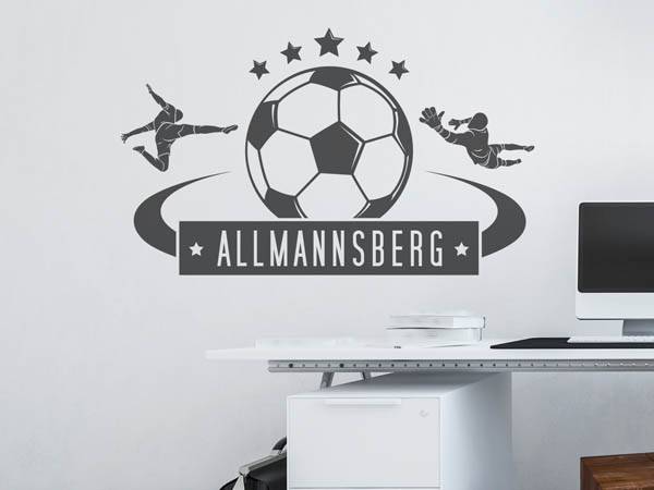 Wandtattoo Allmannsberg Fußball