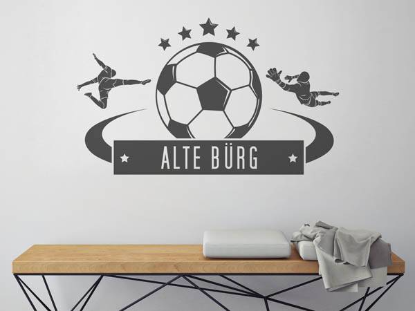 Wandtattoo Alte Bürg Fußball