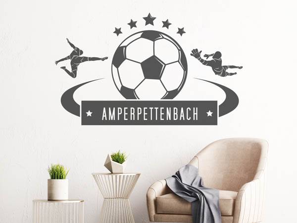 Wandtattoo Amperpettenbach Fußball