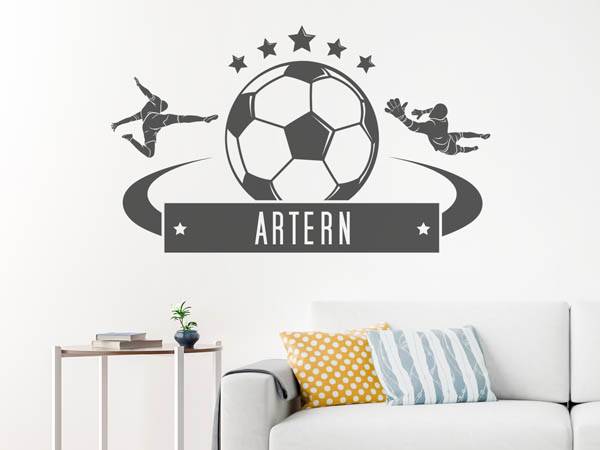 Wandtattoo Artern Fußball
