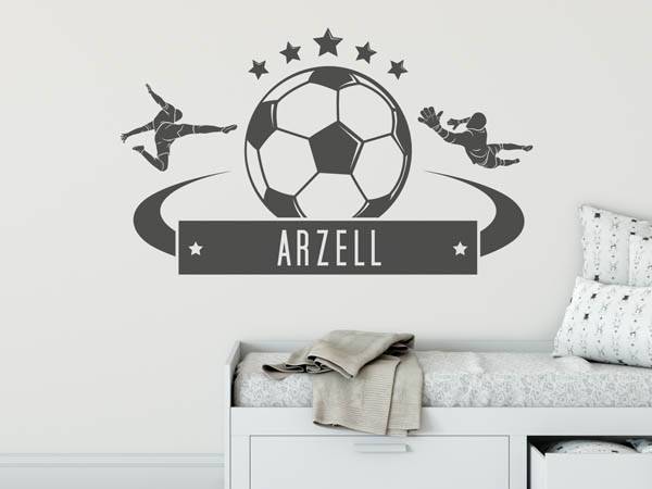 Wandtattoo Arzell Fußball