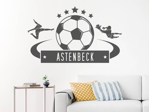 Wandtattoo Astenbeck Fußball