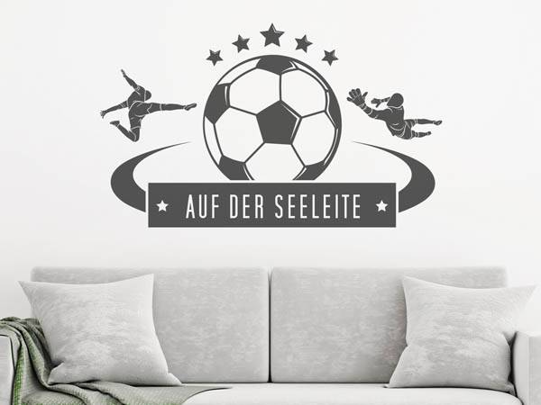 Wandtattoo Auf der Seeleite Fußball