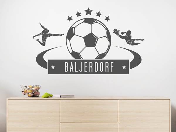 Wandtattoo Baljerdorf Fußball