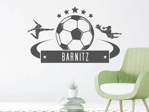 Wandtattoo Barnitz Fußball