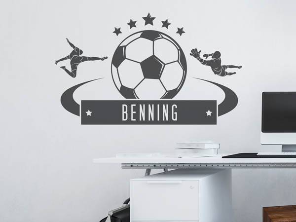 Wandtattoo Benning Fußball