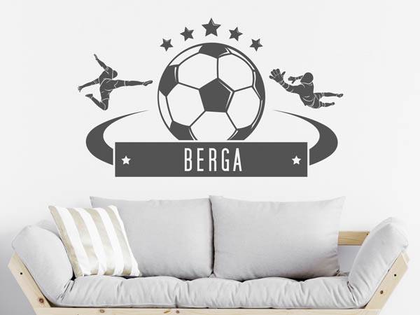Wandtattoo Berga Fußball