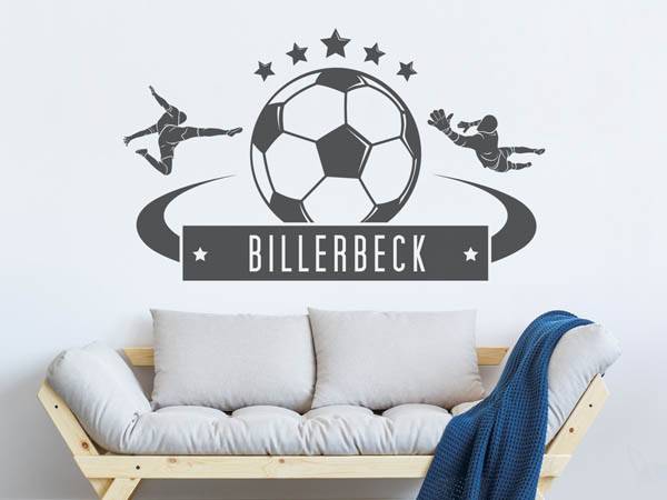 Wandtattoo Billerbeck Fußball