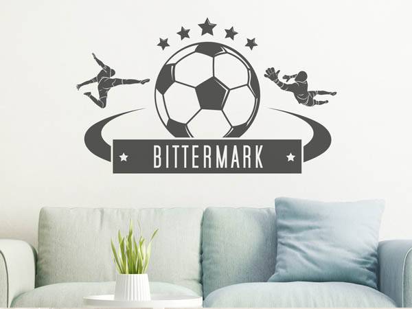 Wandtattoo Bittermark Fußball