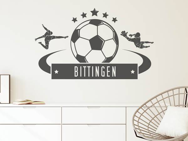 Wandtattoo Bittingen Fußball