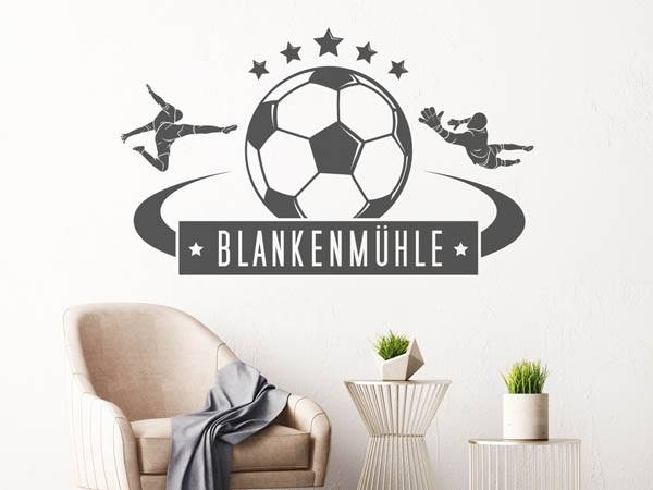 Wandtattoo Blankenmühle Fußball