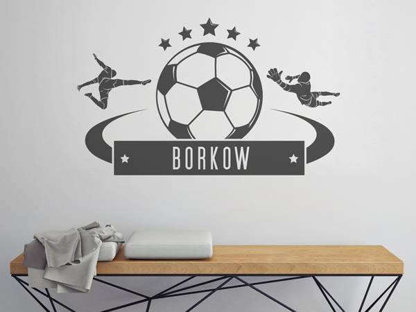 Wandtattoo Borkow Fußball