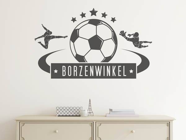 Wandtattoo Borzenwinkel Fußball