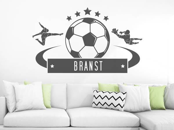 Wandtattoo Branst Fußball