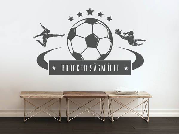 Wandtattoo Brucker Sägmühle Fußball