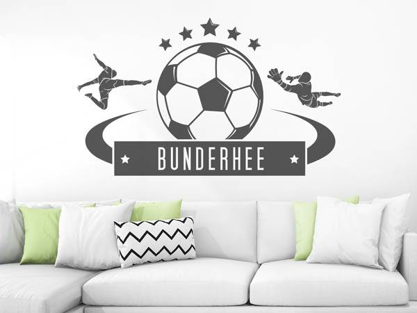 Wandtattoo Bunderhee Fußball