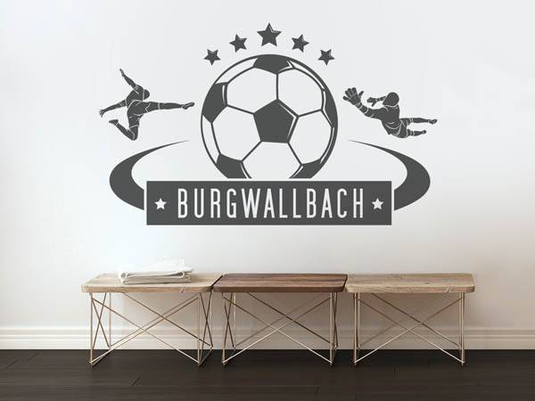 Wandtattoo Burgwallbach Fußball