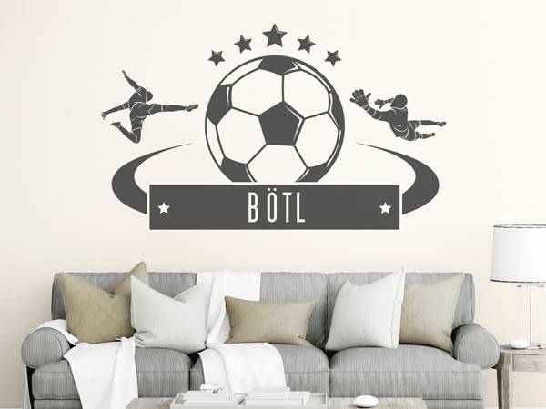 Wandtattoo Bötl Fußball