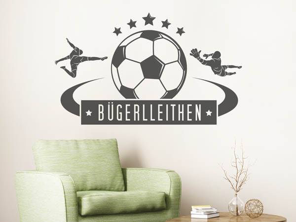 Wandtattoo Bügerlleithen Fußball
