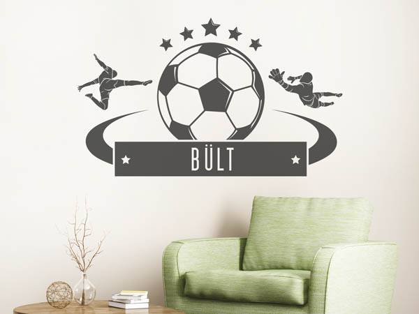Wandtattoo Bült Fußball