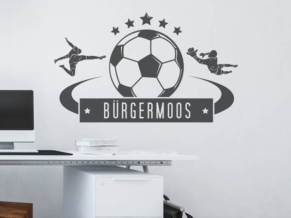 Wandtattoo Bürgermoos Fußball
