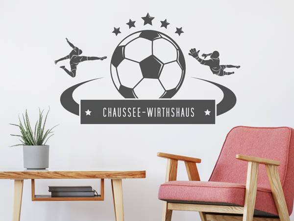 Wandtattoo Chaussee-Wirthshaus Fußball
