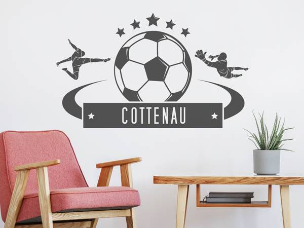 Wandtattoo Cottenau Fußball