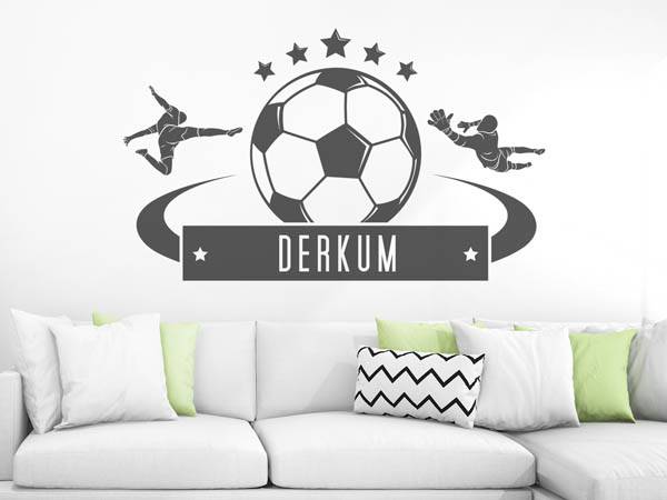 Wandtattoo Derkum Fußball