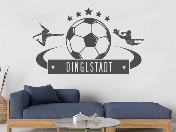 Wandtattoo Dinglstadt Fußball