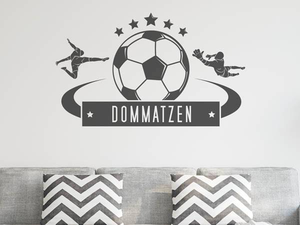 Wandtattoo Dommatzen Fußball