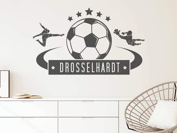 Wandtattoo Drosselhardt Fußball