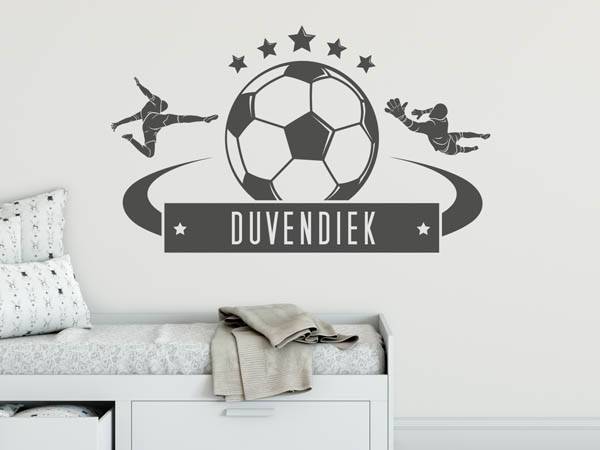 Wandtattoo Duvendiek Fußball