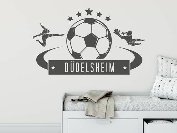 Wandtattoo Düdelsheim Fußball