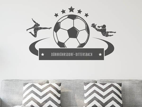 Wandtattoo Dürrröhrsdorf-Dittersbach Fußball