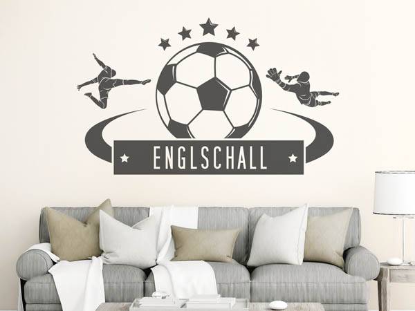 Wandtattoo Englschall Fußball