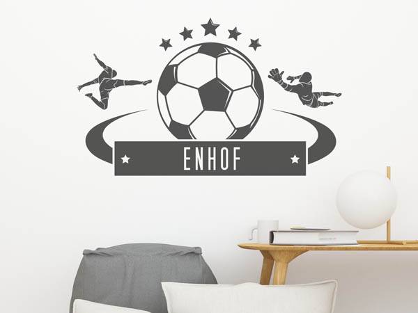 Wandtattoo Enhof Fußball