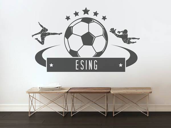 Wandtattoo Esing Fußball