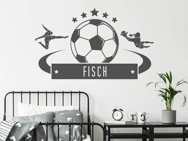 Wandtattoo Fisch Fußball