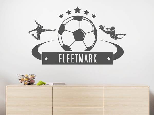 Wandtattoo Fleetmark Fußball