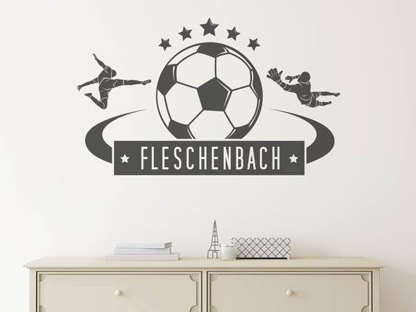 Wandtattoo Fleschenbach Fußball