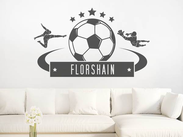 Wandtattoo Florshain Fußball