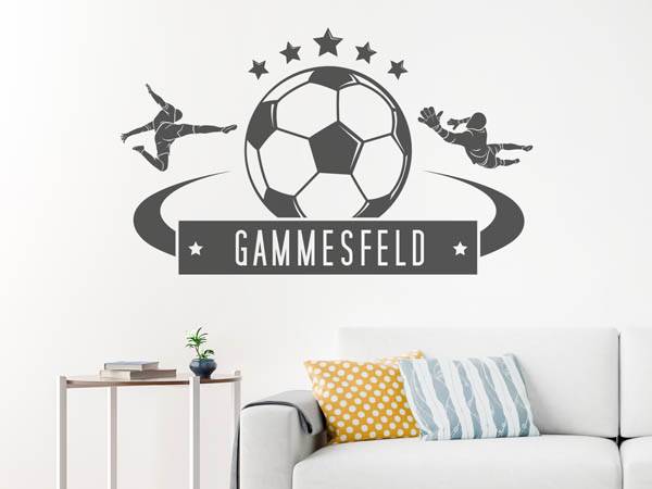 Wandtattoo Gammesfeld Fußball