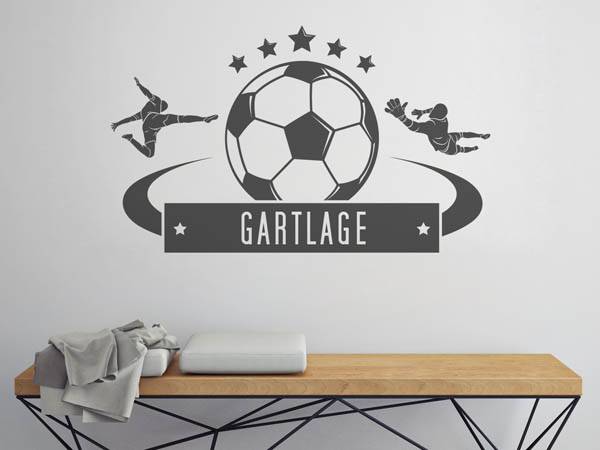 Wandtattoo Gartlage Fußball